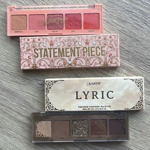 ColourPop Eyeshadow, Statement Piece and Lyric